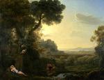 欧洲12-19世纪油画四_CLAUDE LORRAIN - Landscape with Narcissus and Echo